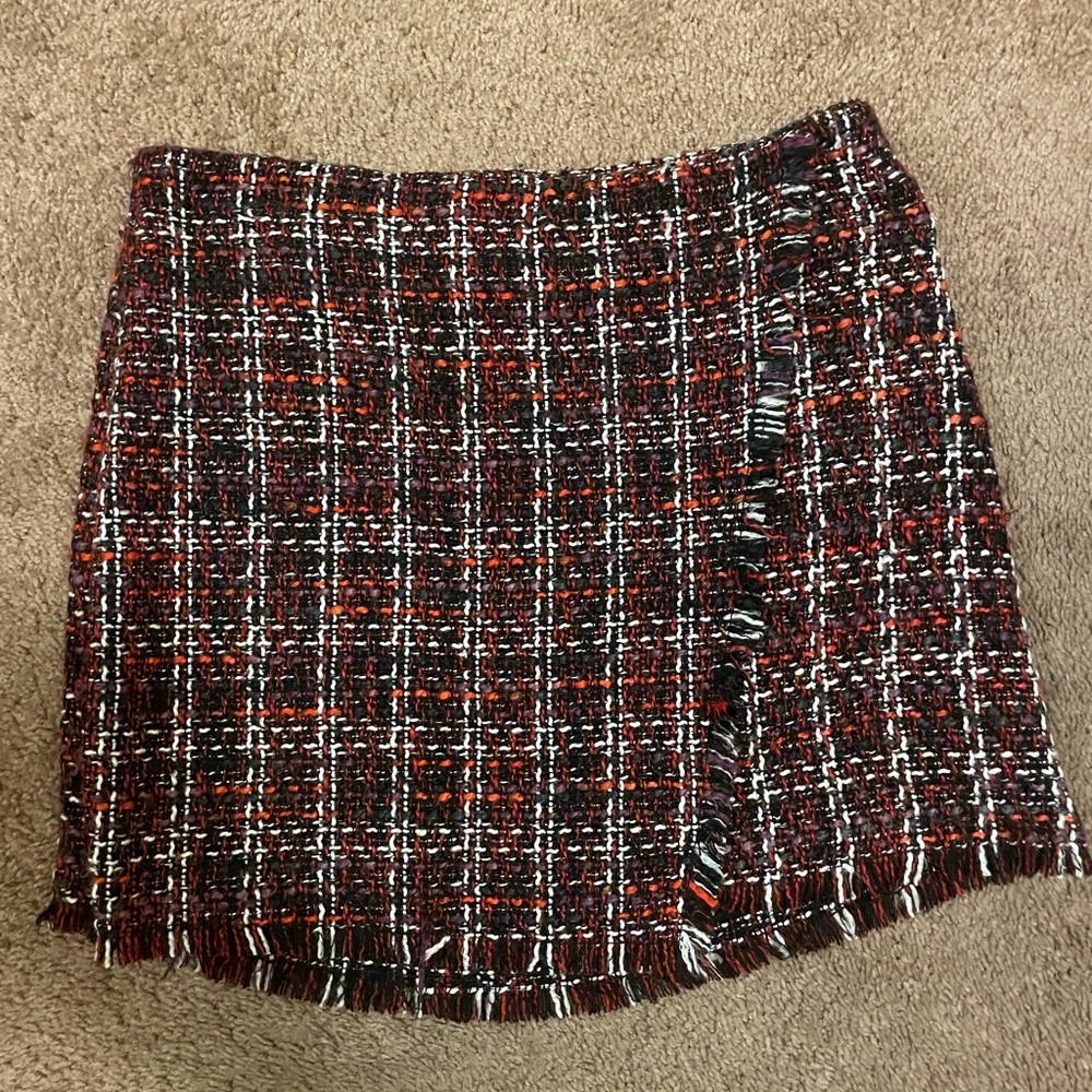plaid mini skirt